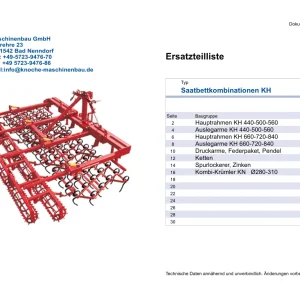 Knoche Kh Parts Manual