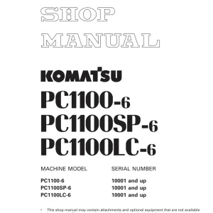 Komatsu Pc1100 6 Pc1100Lc 6 Service Manual