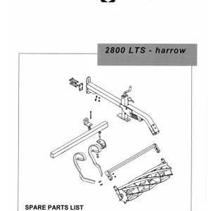 Kongskilde 2800 Lts Parts Manual