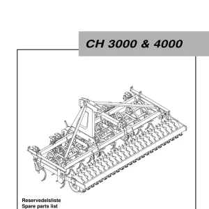 Kongskilde Ch 3000 4000 Parts Manual