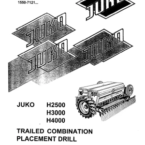 Kongskilde Combiseed Juko H2500 3000 4000 Parts Manual
