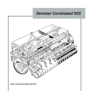 Kongskilde Combiseed N25 Parts Manual