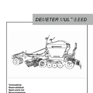 Kongskilde Demeter Multiseed Parts Manual