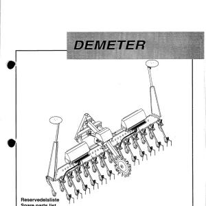 Kongskilde Demeter Parts Manual