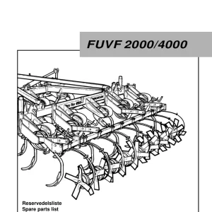 Kongskilde Fuvf 2000 4000 2000 Parts Manual
