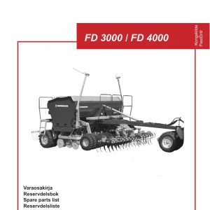 Kongskilde Flexidrill 3000 4000 Parts Manual