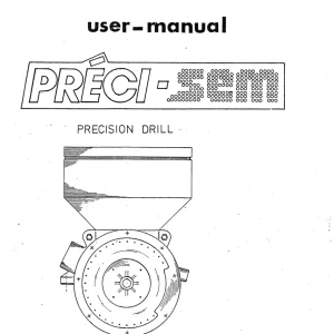 Kongskilde Preci Sem 1986 1986 Parts Manual