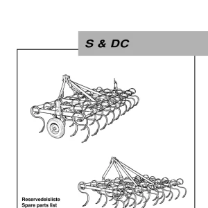 Kongskilde S&Dc Parts Manual