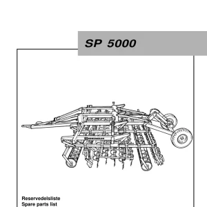 Kongskilde Sp5000 Parts Manual