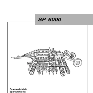 Kongskilde Sp6000 Parts Manual