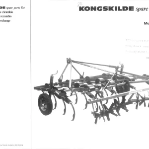 Kongskilde Srvf Parts Manual