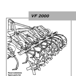 Kongskilde Vf2000 2000 Parts Manual