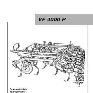 Kongskilde Vf4000 Parts Manual