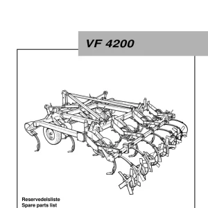 Kongskilde Vf4200 Parts Manual