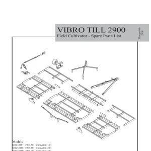Kongskilde Vibro 2900 Parts Manual