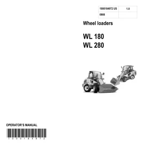 Kramer Wl180 Wl280 Wheel Operators Manual
