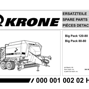 Krone Big 120 80 80 80 Parts Manual