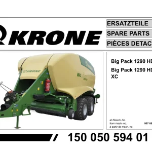 Krone Big 1290 Hdp Parts Manual