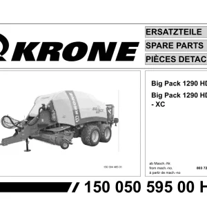 Krone Big 1290 Parts Manual