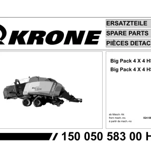 Krone Big 4X4 Parts Manual