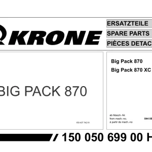 Krone Big 870 Parts Manual