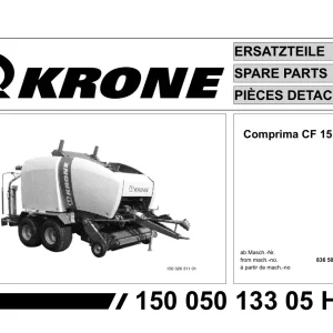 Krone Comprima Cf155 Parts Manual