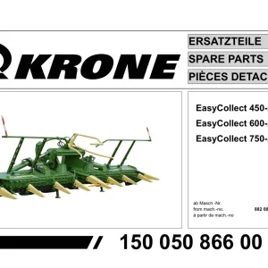 Krone Easycollect 450 2 600 2 750 2 Parts Manual