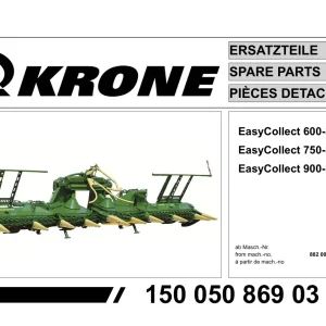 Krone Easycollect 600 3 750 3 900 3 Parts Manual