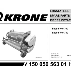 Krone Easyflow 300 380 Parts Manual