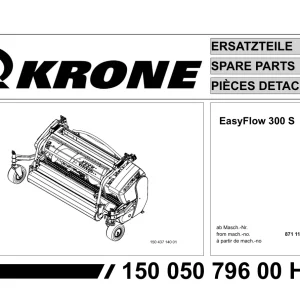 Krone Easyflow 300 S Parts Manual