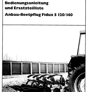 Krone Fidux S 120 140 Parts Manual