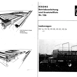 Krone Hs 14 18 20 22 24 Wagon Parts Manual