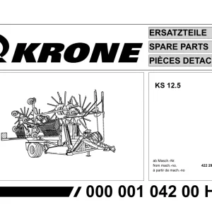 Krone Ks12.5 Parts Manual