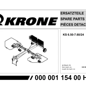 Krone Ks6.50 7.60 24 Parts Manual
