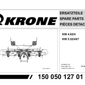 Krone Kw4.62 4 5.52 4 Parts Manual