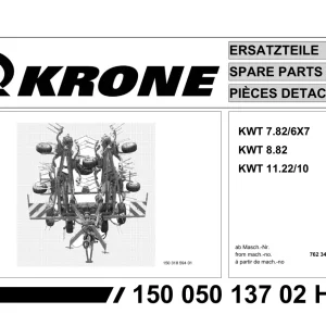 Krone Kwt7.82 6 8.82 11.20 10 Parts Manual