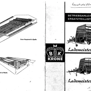 Krone Lademeister Ts 3 3S Wagon Parts Manual