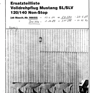 Krone Mustang 120 140 Parts Manual