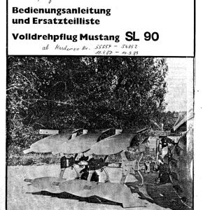 Krone Mustang Sl90 Parts Manual