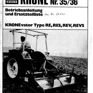 Krone Re Parts Manual
