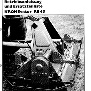 Krone Re45 Parts Manual