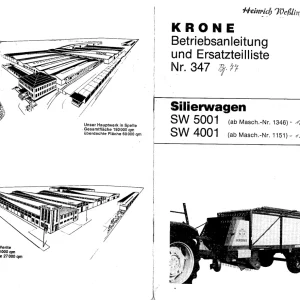 Krone Sw 4001 5001 Wagon Parts Manual