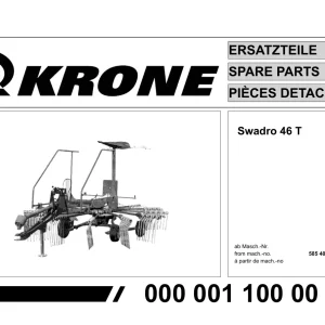 Krone Swadro 46 T Parts Manual