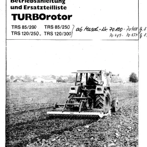 Krone Trs85 200 250.120 250 300 Parts Manual