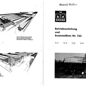 Krone Ts 14 18 20 24 30 Wagon Parts Manual