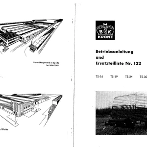 Krone Ts 16 19 24 30 Wagon Parts Manual
