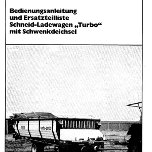 Krone Turbo Mit Schwenkdeichsel Wagon Parts Manual