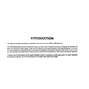 Kubota 629 619B Parts Manual