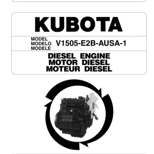 AUSA Kubota V1505 E2B 1 2008 Parts Manual