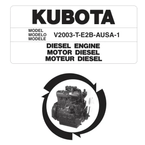 AUSA Kubota V2003 T E2B 1 2008 Parts Manual